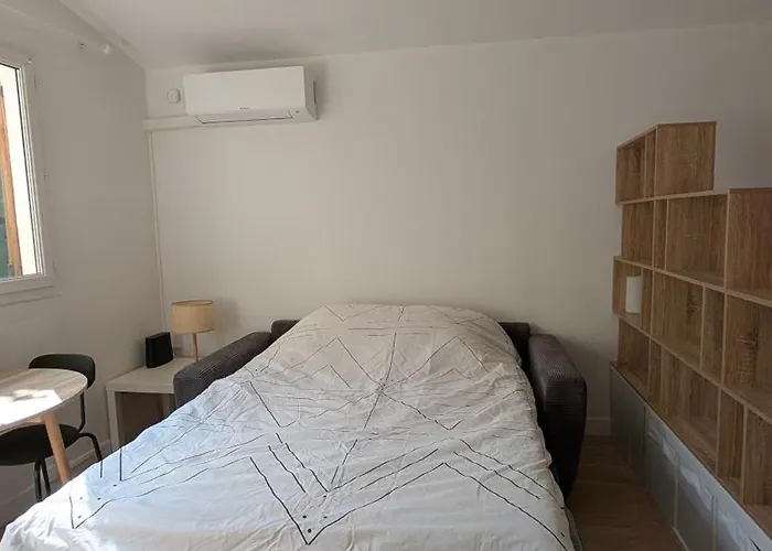 Studio Avec Terrasse Privee & Clim, Proche Centre Nice Apartment